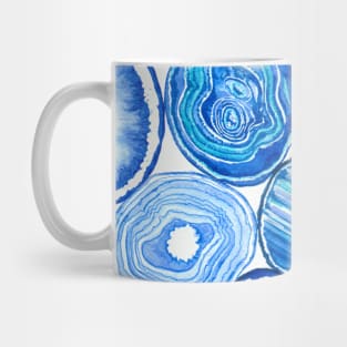 Blue agate slices Mug